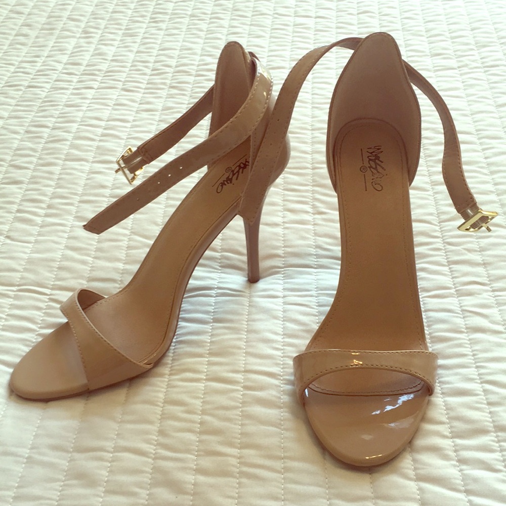 Strappy, nude 3-in. Heels